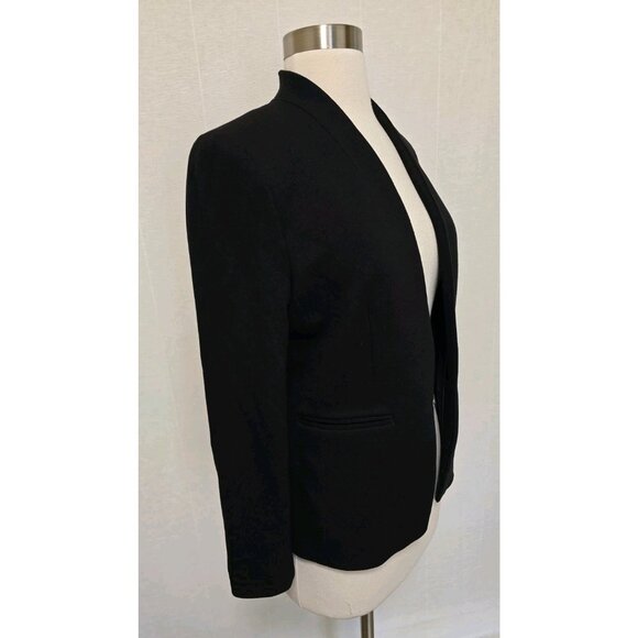 J. Crew Blazer Womens Going-Out Blazer in Stretch Twill Size 4 Black H2743 - Picture 7 of 8